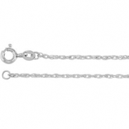 Picture of 14kt Rose 18.00 INCH CARDED Polished SOLID ROPE CHAIN