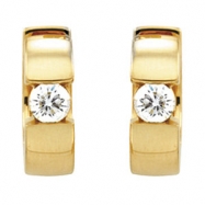 Picture of 14kt White Pair 1/2 CTW Diamond Hinged Earring