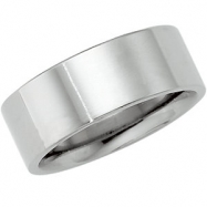 Picture of 10kt White 08.00 mm Flat Comfort Fit Band