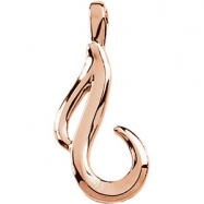 Picture of 14kt Rose Polished Metal Fashion Pendant Mounting