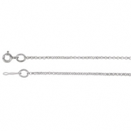 Picture of 14kt White 01.50 mm 20.00 Inch Solid Rolo Chain