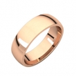 10kt Rose 06.00 mm Light Comfort Fit Band