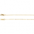 14kt White 18 INCH Polished LASERED TITAN GOLD CABLE CHAIN