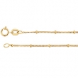14kt Rose Bulk By Inch Beaded Curb Chain