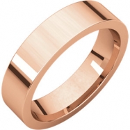 Picture of 14kt Rose 05.00 mm Flat Comfort Fit Band
