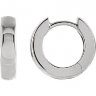 Picture of 14kt White Pair Hinged Earrings