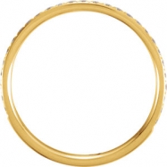 Picture of 14kt Yellow 06.00 Polished 1/4 CTW Diamond Eternity Band