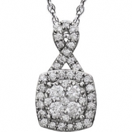 Picture of 14kt White 3/4 CTW Diamond Necklace