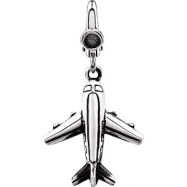 Picture of Sterling Silver CHARM Complete No Setting 20.00X16.00 MM Polished PLANE CHARM