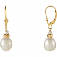Picture of EARRING NONE VARIOUS VARIOUS PEARL NONE Complete with Stone 14kt Yellow Polished FRSHWTR CULTURED PRL DROP EAR