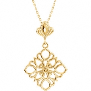 Picture of Sterling Silver NECKLACE Complete No Setting 18.00 INCH Polished PRECIOUS METAL FASHION NCK