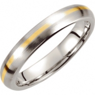 Picture of Cobalt/14kt Yellow 10.00 04.00 MM POLISHED DOMED BAND