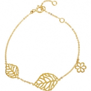 Picture of 14kt Yellow BRACELET COMPLETE NO SETTING 07.00 INCH Polished NONE