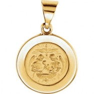 Picture of 14kt Yellow PENDANT COMPLETE NO SETTING 14.75 MM Polished NONE