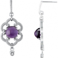 Picture of Sterling Silver COMPELTE WITH STONES AMETHYST AND DIAMOND ROUND 08.00 MM Polished NONE
