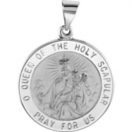 Picture of 14kt White PENDANT COMPLETE NO SETTING 22.00 MM Polished NONE