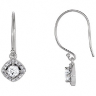 Picture of 14kt White Diamond 5/8CTW 04.10 mm 5/8CTW Diamond Earrings