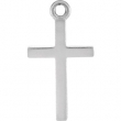 Sterling Silver CHARM Mounting 16.12X08.86 MM Polished POSH MOMMY COLL CROSS CHARM