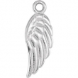 14kt White CHARM Mounting 15.40X05.50 MM Polished POSH MOMMY COLLECTION WING CHM
