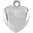 Sterling Silver CHARM Mounting 10.85X08.90 MM Polished POSH MOMMY COLLECT HEART CHARM