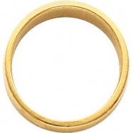 Picture of 14kt White 10.00 mm Flat Tapered Band