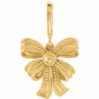 14kt Yellow CHARM NONE Polished NONE