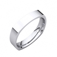 Picture of Sterling Silver 04.00 mm Square Comfort Fit Band