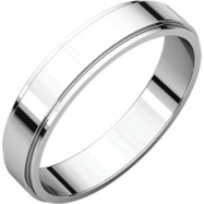 Picture of Sterling Silver 04.00 mm Flat Edge Band