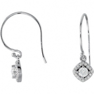 Picture of 14kt White Diamond 3/8CTW 03.40 mm 3/8CTW Diamond Earrings