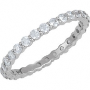 Picture of 14kt White SIZE 07.00 COMPLETE WITH STONES Polished NONE