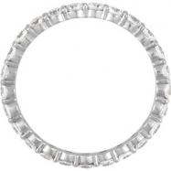 Picture of 14kt White SIZE 07.00 COMPLETE WITH STONES Polished NONE