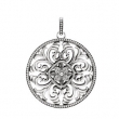 Sterling Silver Pendant 59.20x45.90 mm Filigree Design Pendant