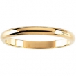 14kt White 01.50 mm Half Round Band