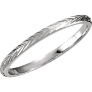 Picture of 14kt White SIZE 10.00 Polished HAND ENGRAVED BAND