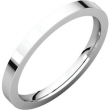 Sterling Silver 02.00 mm Flat Comfort Fit Band