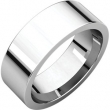 Sterling Silver 07.00 mm Flat Comfort Fit Band