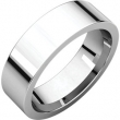 Sterling Silver 06.00 mm Flat Comfort Fit Band