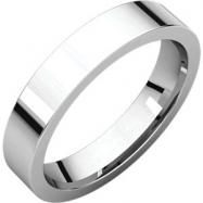 Picture of Sterling Silver 04.00 mm Flat Comfort Fit Band
