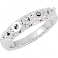 Picture of 14kt White .03 CT TW SEMI NONE DIAMOND SEMI-MOUNT RING