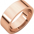 14kt Rose 07.00 mm Flat Comfort Fit Band