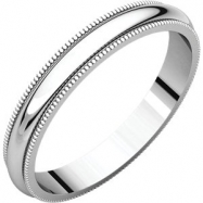 Picture of Sterling Silver 03.00 mm Milgrain Band
