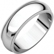 Sterling Silver 06.00 mm Milgrain Band