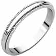 Sterling Silver 02.50 mm Milgrain Band