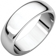 Picture of Sterling Silver 06.00 mm Half Round Band