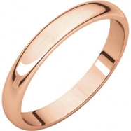 Picture of 14kt Rose 04.00 mm Light Half Round Band