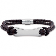 Picture of 08.50 INCH NONE 3MM LEATHER BRACELE