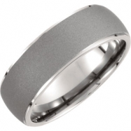 Picture of Titanium SIZE 08.50 07.50 MM OXIDIZED/POLISHED DOMED BAND