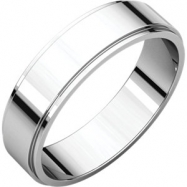 Picture of Platinum 05.00 mm Flat Edge Band