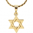 Sterling Silver 32.00X26.00 MM Polished STAR OF DAVID PENDANT