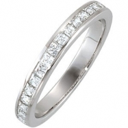 Picture of 14kt White Band Complete with Stone SI2-SI3 NONE 01.75X01.75 mm Diamond Polished 3/4CTW BAND